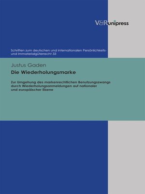 cover image of Die Wiederholungsmarke
